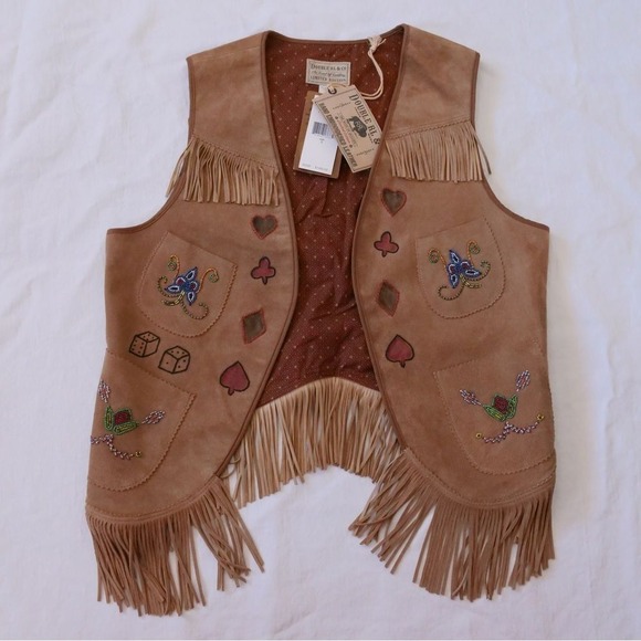 NWT RRL & Co Limited edition 21 of 50 hand embroidered beaded suede vest - Picture 10 of 16